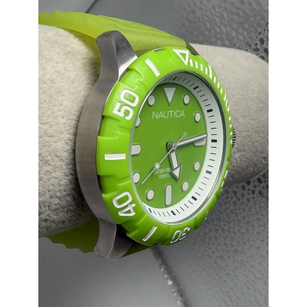 Nautica South Beach N09605G New‎ Battery Mens Diver Watch 44MM 8.5